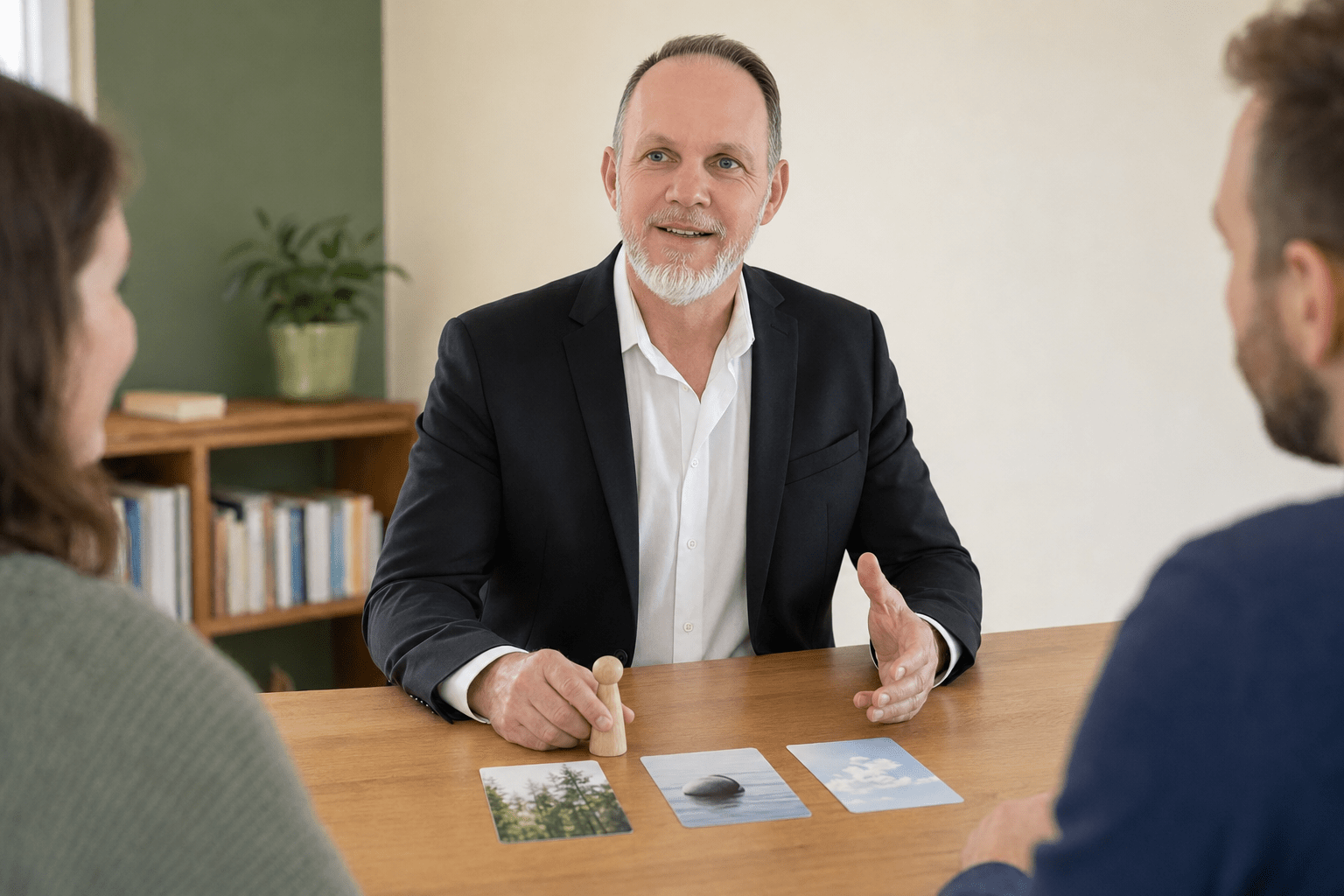 Michael Nerschbach im fachlichen Gespräch in einer Ausbildungssituation